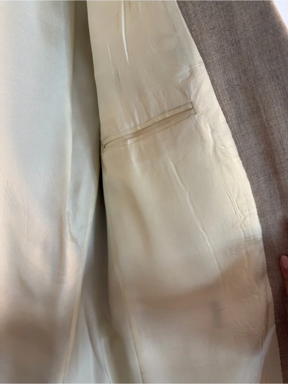 Men's Classic Tan Blazer - Lightweight Tailored Jacket